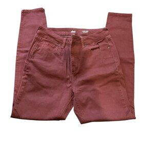 Dip Jeans Women's Size 10 Red Skinny Mid Rise Denim Stretch Dark Wash Cas…